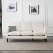 Mid-Century Fabric Three-Seat Sofa