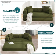 Corduroy Convertible Folding Sofa Bed