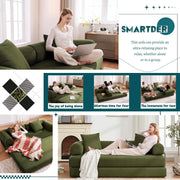 Corduroy Convertible Folding Sofa Bed