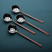 Copper-Finish Perforated Olive Spoon Set