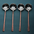 Copper-Finish Perforated Olive Spoon Set