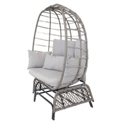 Polyrattan Double Egg Glider Chair