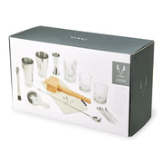 Crystal and Steel Cocktail Barware Set