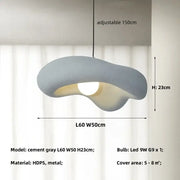 Cloud-Form Resin Pendant Light