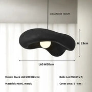 Cloud-Form Resin Pendant Light