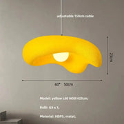 Cloud-Form Resin Pendant Light