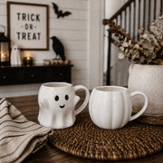 Pumpkin-Shaped Ceramic Coffee Mug