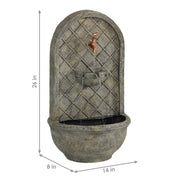 Polystone Outdoor Wall Fountain
