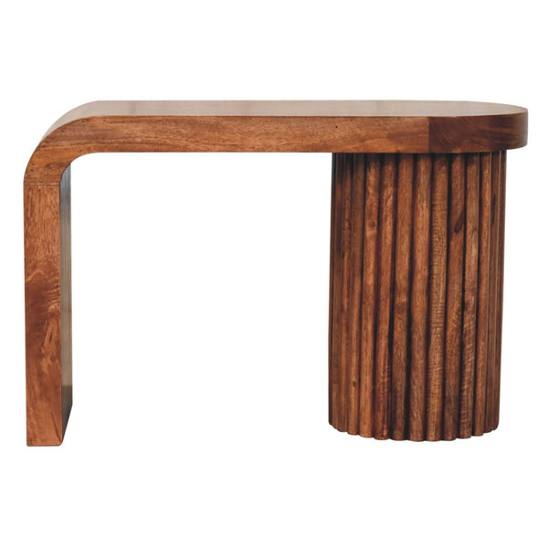Fluted Mango Wood Coffee Table