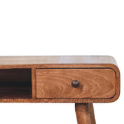 Curved Mango Wood Writing Desk