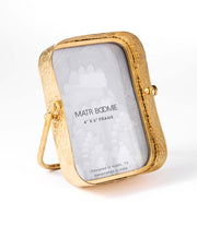 Embossed Iron Gold-Tone Picture Frame