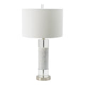 Marble and Crystal Column Table Lamp