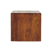 Sunburst Brass Mango Wood Nightstand