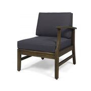Acacia Wood Sectional Outdoor Sofa Set — packaging and unboxing view