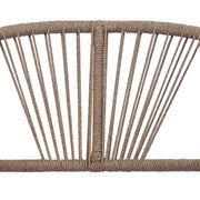 Rope-Woven Acacia Outdoor Club Chair