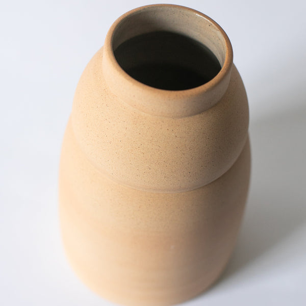 Wheel-Thrown Stoneware Chubby Vase