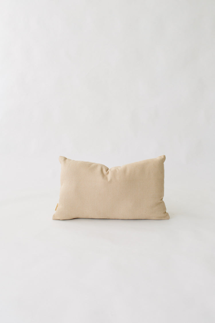 Pinstripe Organic Cotton Lumbar Pillow