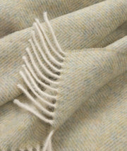 Herringbone Lambswool Fringe Throw