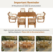 Acacia Wood Outdoor Dining Set