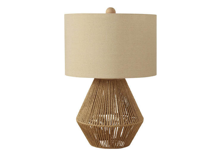 Woven Rope Geometric Table Lamp