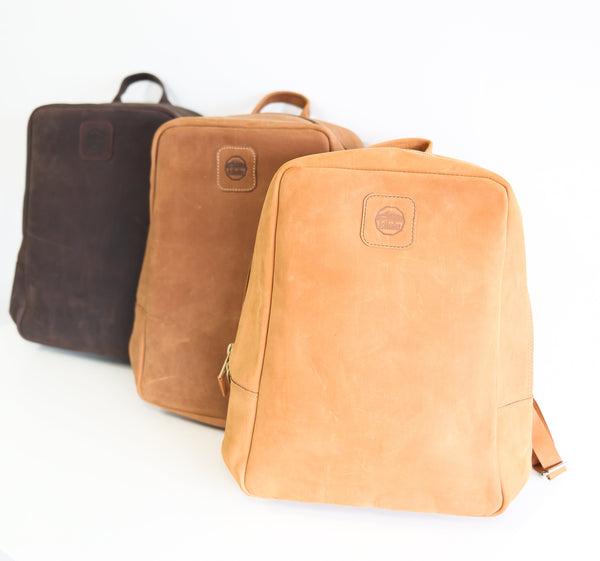 Full-Grain Leather Professional Backpack