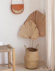Chevron Seagrass Storage Basket