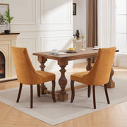 Channel-Tufted Ochre Upholstered Dining Chairs — additional product view 16