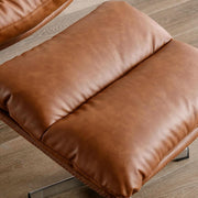 Tufted Faux Leather Swivel Chair Set – chair (view 6) | Roost & Roam