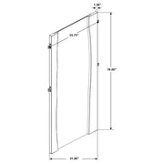 Live-Edge Wood Full-Length Floor Mirror