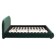 Curved Velvet Upholstered Bed Frame