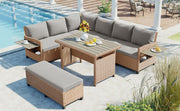 PE Rattan Sectional Outdoor Sofa Set