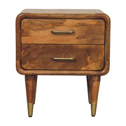 Amber Oak Solid Wood Nightstand