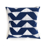 Resist-Painted Cotton Pillow Cover