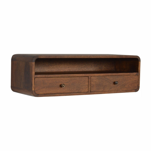 Chestnut Mango Wood Floating Console