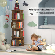 Rotating Four-Tier Corner Bookshelf (view 3) | Roost & Roam