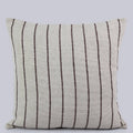 Backstrap-Woven Striped Cotton Pillow Cover