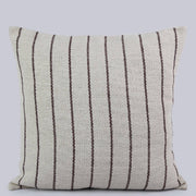 Backstrap-Woven Striped Cotton Pillow Cover