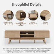 Fluted Oak-Finish Media Console (view 5) | Roost & Roam