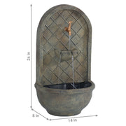 Polystone Outdoor Wall Fountain