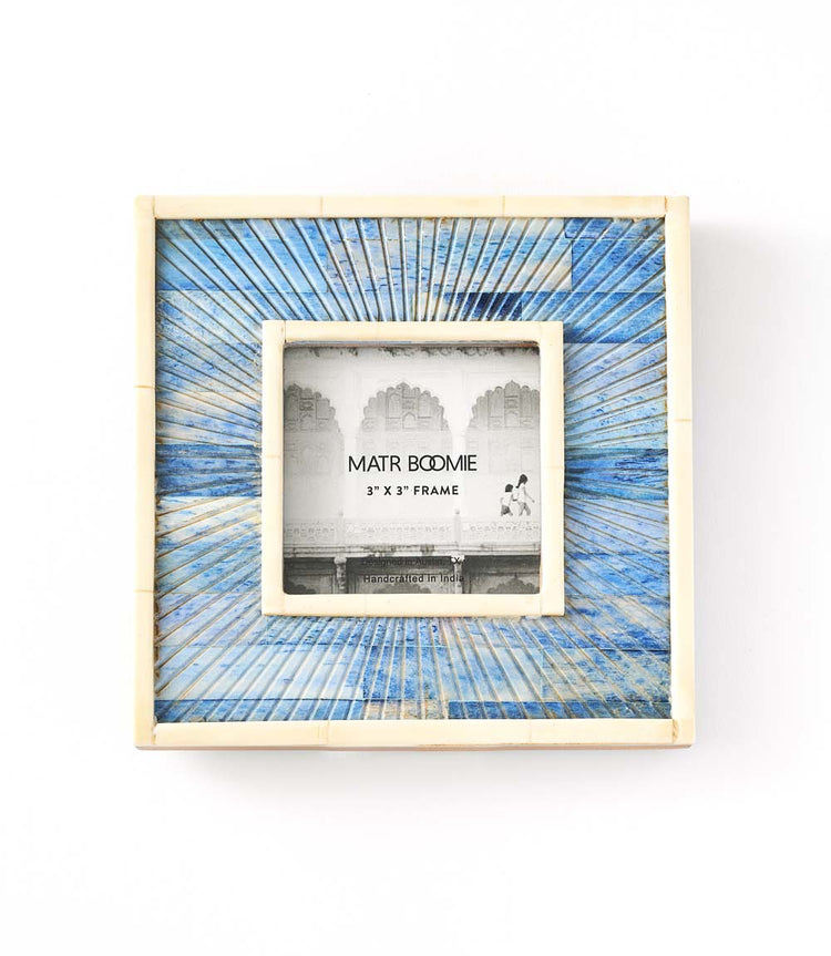 Indigo-Dyed Bone Picture Frame