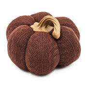 Cable-Knit Fabric Pumpkin Decor Set