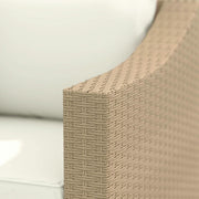 Comfortable All Weather Wicker Patio Sofa with Cushions