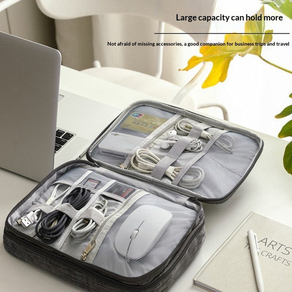 Layered Cable Travel Organizer Bag
