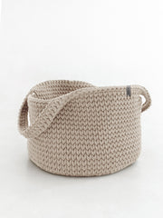 Chunky Crochet Round Storage Basket