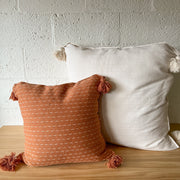 Oaxacan Woven Cotton Tassel Pillow