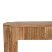 Fluted Mango Wood Media Console
