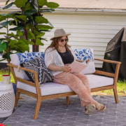 Acacia Wood Outdoor Conversation Set