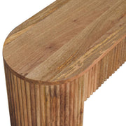 Fluted Mango Wood Media Console