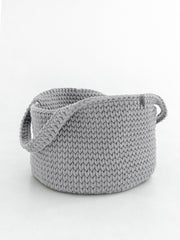 Chunky Crochet Round Storage Basket