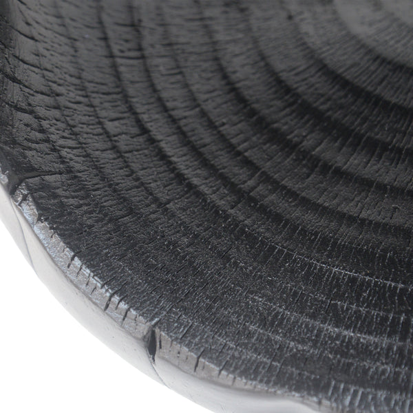 Hollow MGO Wood-Grain Side Table — scale reference and proportion detail